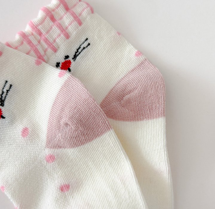 Miso - Korean Children Fashion - #kidsstore - Rabbit Kitty Socks Set - 10
