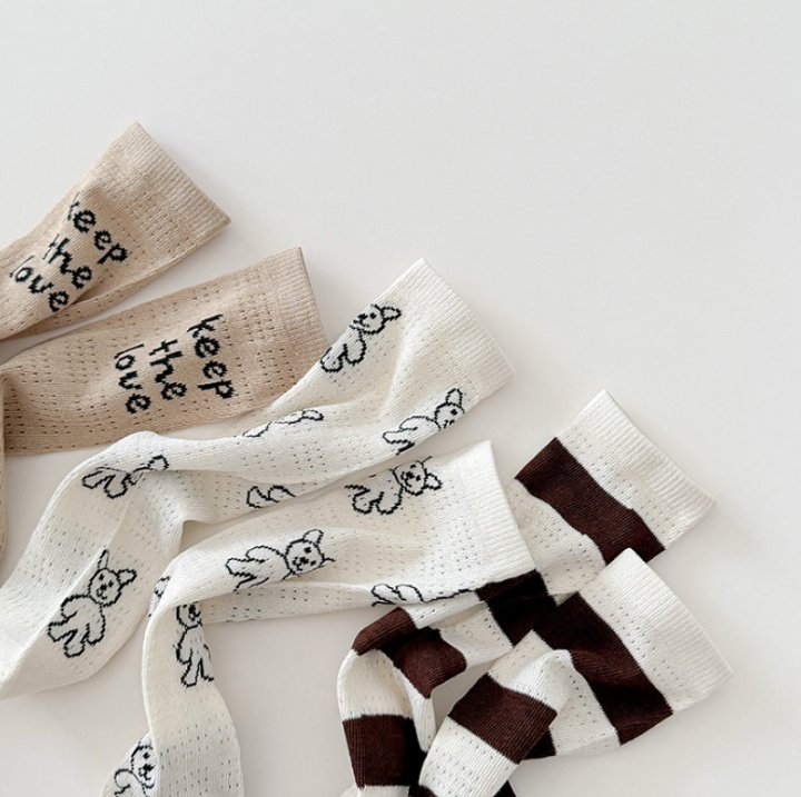 Miso - Korean Children Fashion - #kidsstore - Keep the Love Half Tights Set - 5