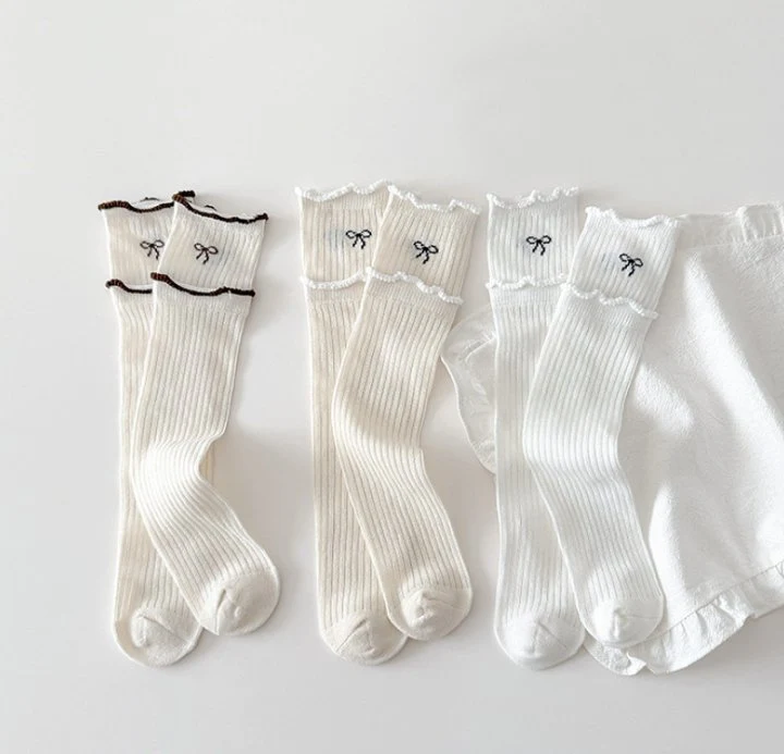 Miso - Korean Children Fashion - #kidsstore - Double Frill Half Tights Set