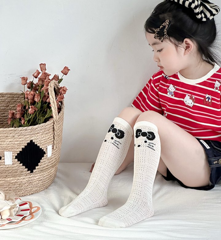 Miso - Korean Children Fashion - #kidzfashiontrend - Kitty Half Tights Set - 5