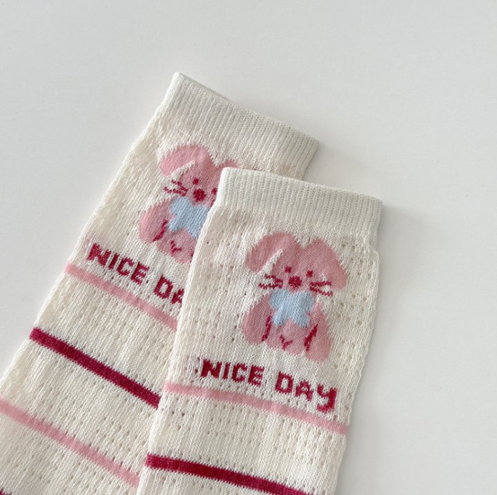 Miso - Korean Children Fashion - #kidzfashiontrend - Nice Stripe Half Tights Set - 10