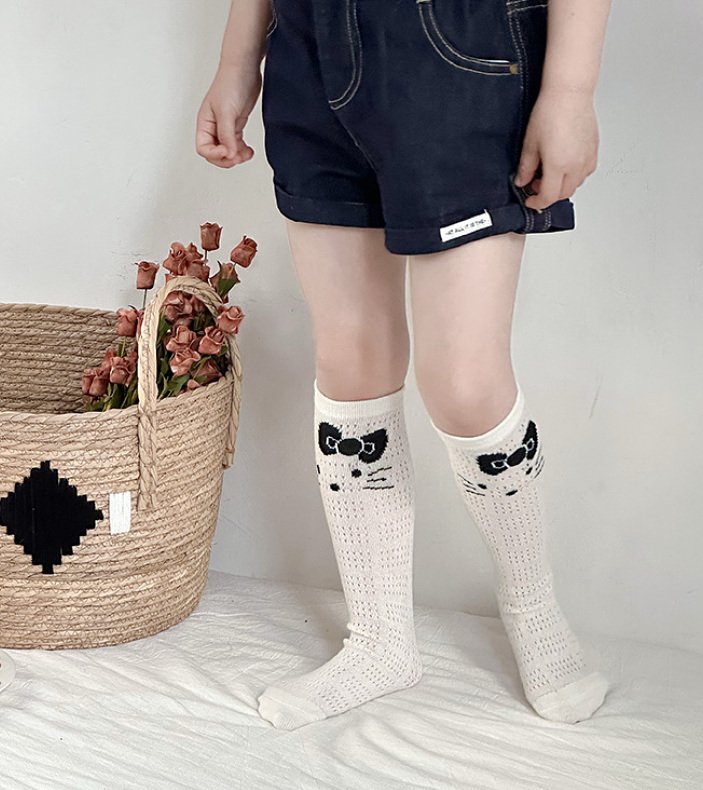 Miso - Korean Children Fashion - #littlefashionista - Kitty Half Tights Set - 7