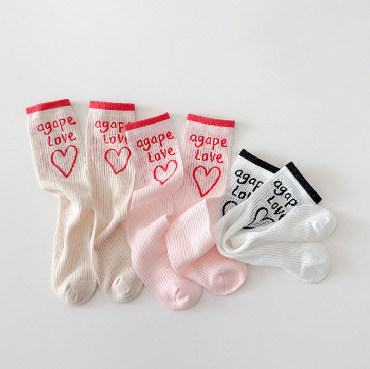 Miso - Korean Children Fashion - #littlefashionista - Agape Love Half Tights Set - 3