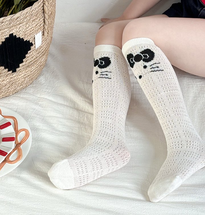 Miso - Korean Children Fashion - #magicofchildhood - Kitty Half Tights Set - 8