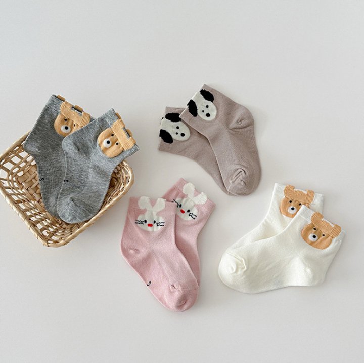 Miso - Korean Children Fashion - #minifashionista - Animal Friends Socks Set - 3