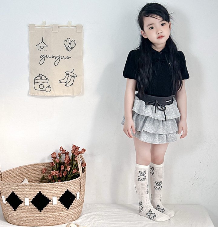 Miso - Korean Children Fashion - #minifashionista - Keep the Love Half Tights Set - 10