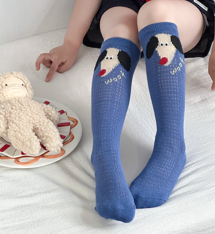 Miso - Korean Children Fashion - #magicofchildhood - Blue Puppy Half Tights Set - 4