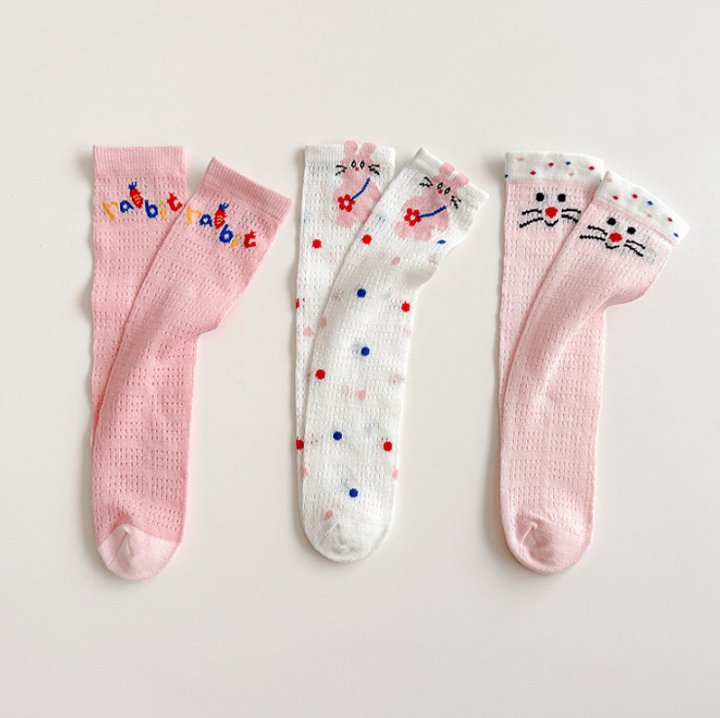 Miso - Korean Children Fashion - #minifashionista - Color Dot Half Tights Set