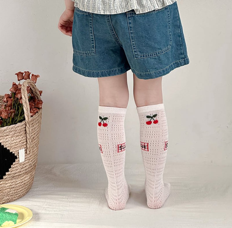 Miso - Korean Children Fashion - #magicofchildhood - Cherry Bear Tights Set - 4
