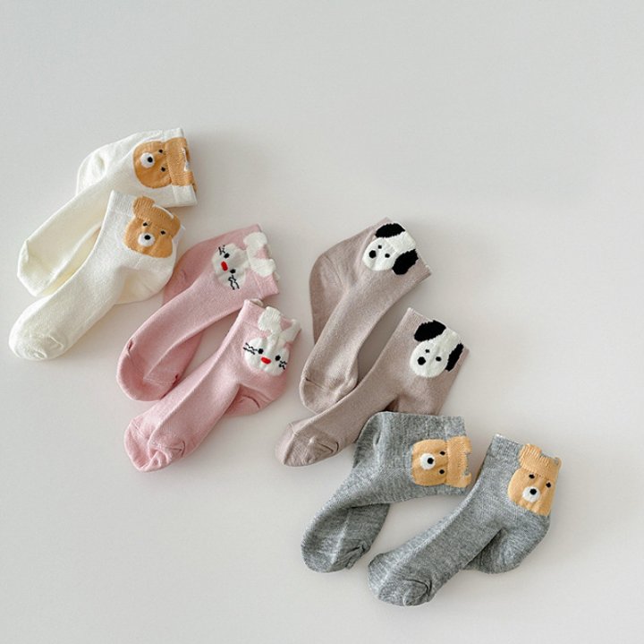 Miso - Korean Children Fashion - #minifashionista - Animal Friends Socks Set - 4
