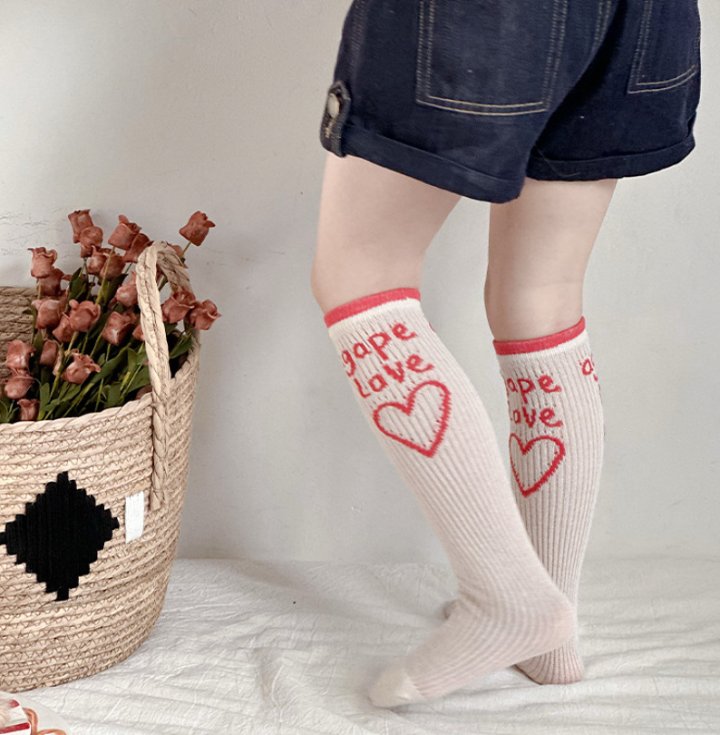 Miso - Korean Children Fashion - #prettylittlegirls - Agape Love Half Tights Set - 6