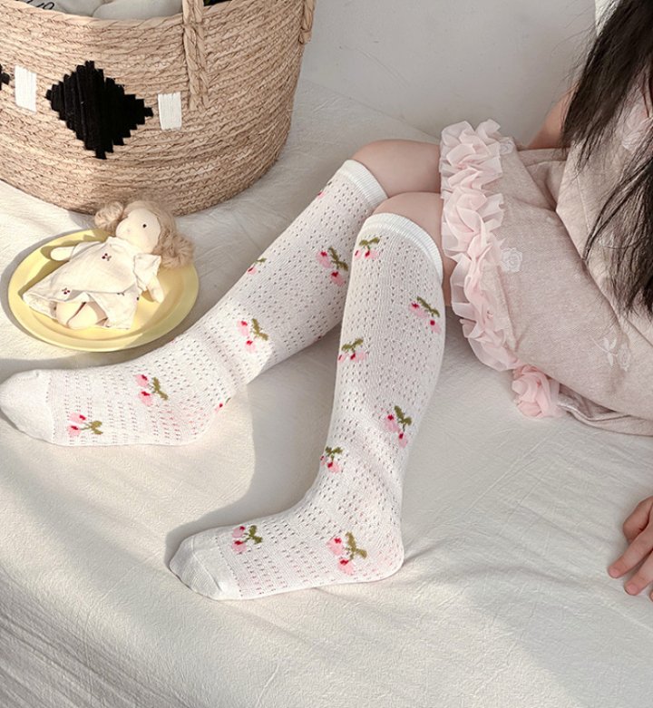 Miso - Korean Children Fashion - #minifashionista - Ribbon Plaid Half Tights Set - 4