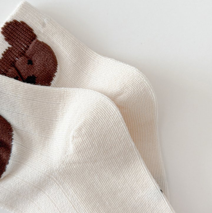 Miso - Korean Children Fashion - #stylishchildhood - Bear Check Socks Set - 6