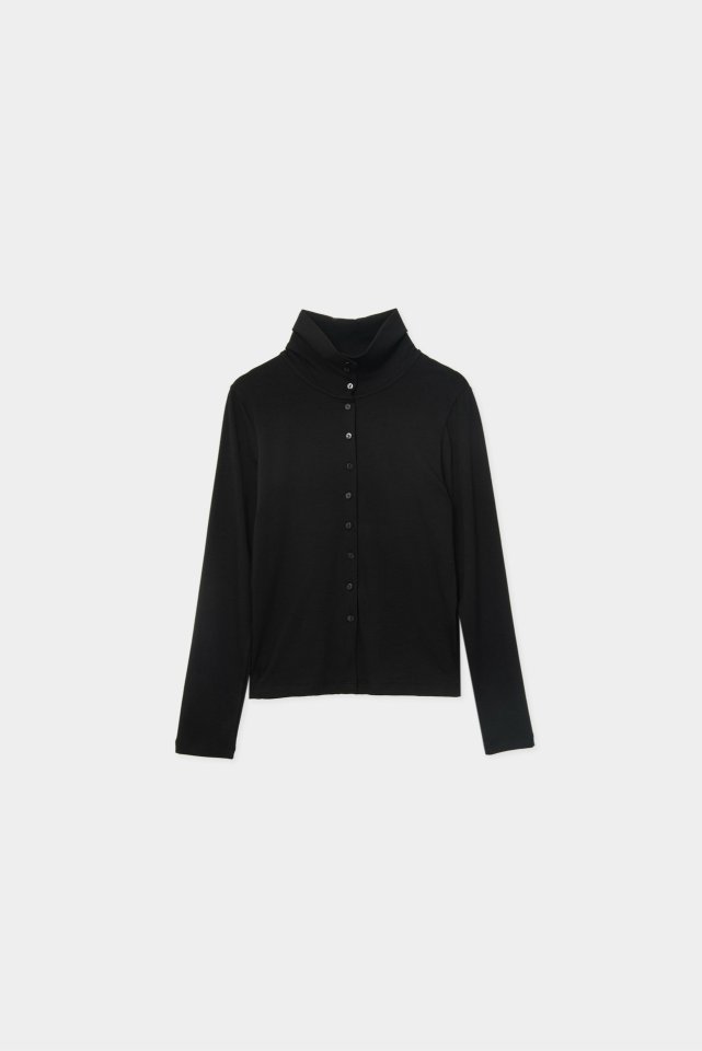 Moani - Korean Women Fashion - #momslook - High-Neck Button Cardigan - 9