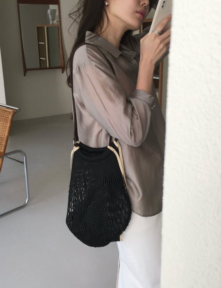 Moani - Korean Women Fashion - #momslook - Sheer Loose-Fit Shirt - 6