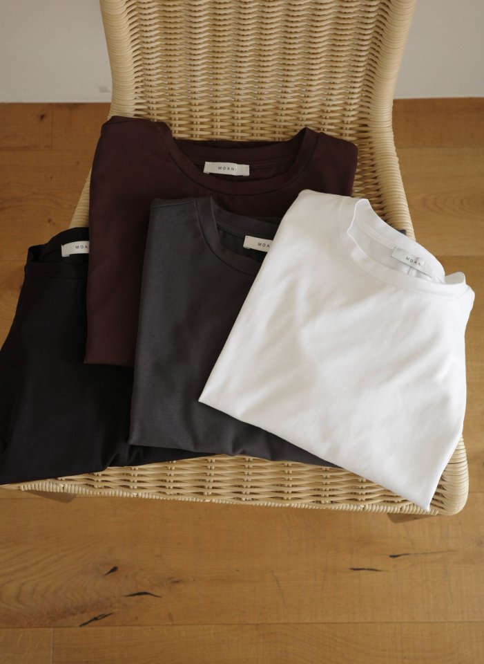 Moani - Korean Women Fashion - #momslook - Low Backline Tee - 12