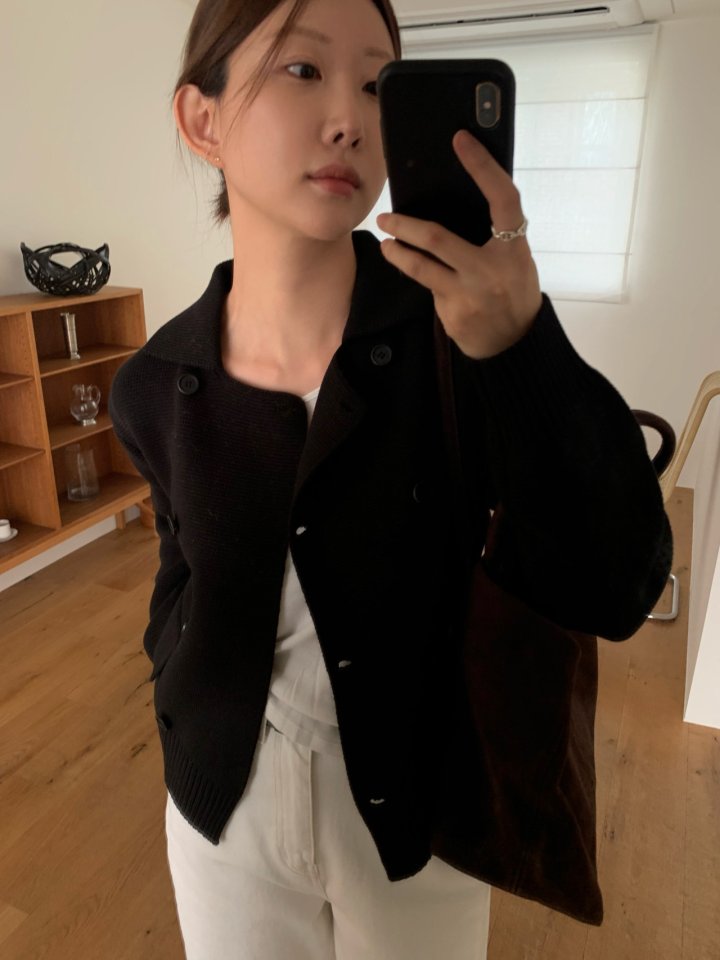 Moani - Korean Women Fashion - #momslook - Double Cotton Cardigan - 10