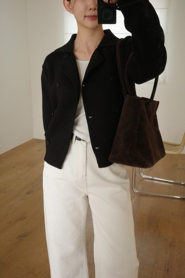 Moani - Korean Women Fashion - #momslook - Double Cotton Cardigan - 2