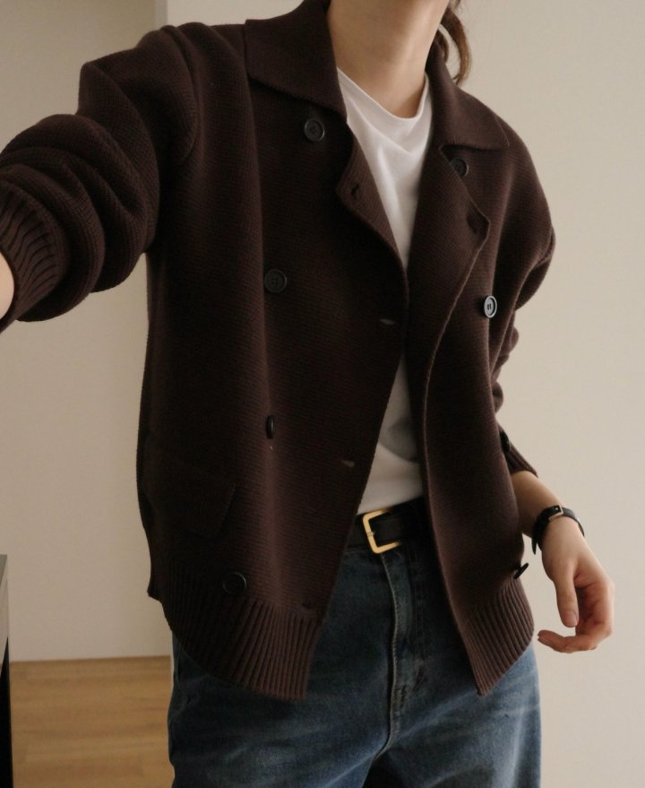 Moani - Korean Women Fashion - #momslook - Double Cotton Cardigan - 6