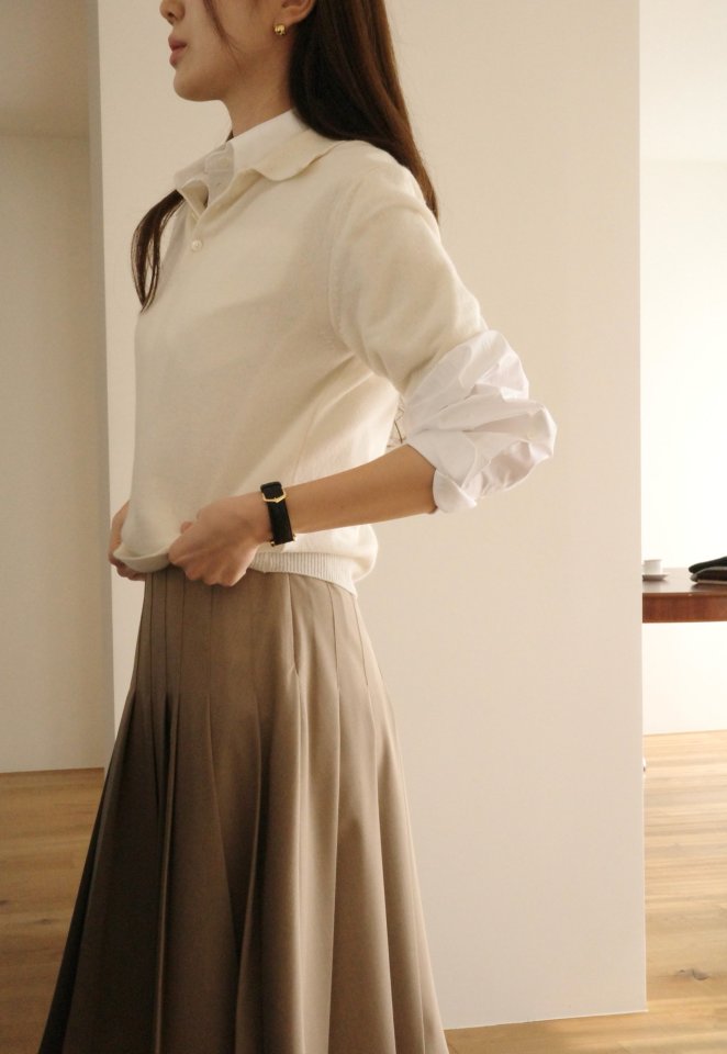 Moani - Korean Women Fashion - #momslook - Summer Wool Midi Pleated Skirt - 10