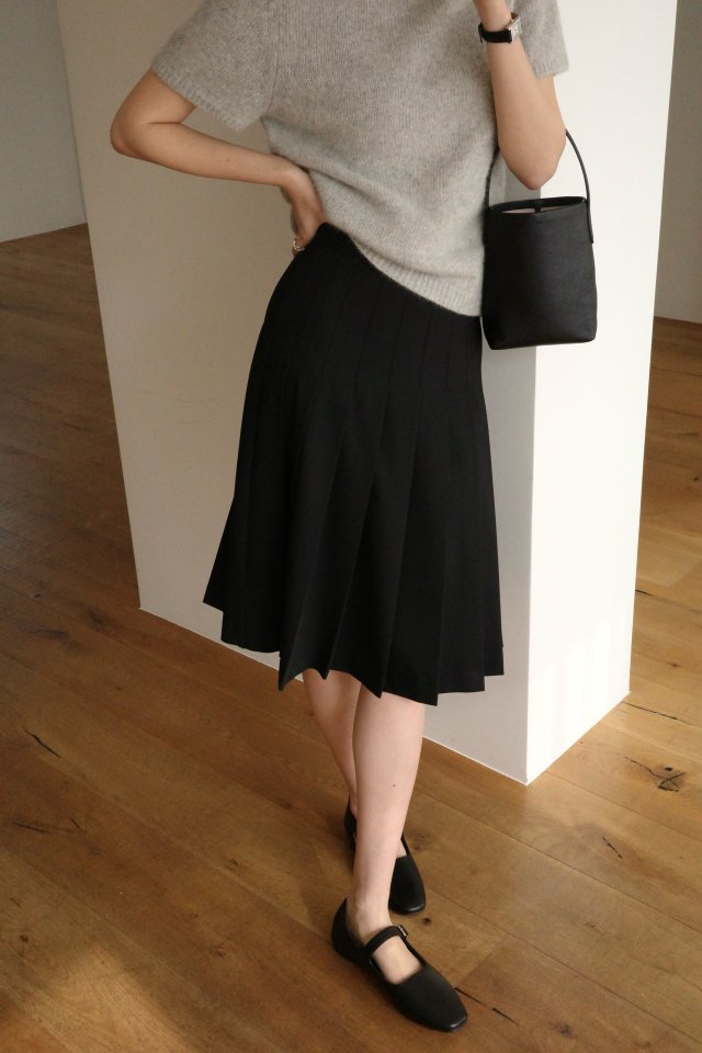 Moani - Korean Women Fashion - #momslook - Summer Wool Midi Pleated Skirt - 2