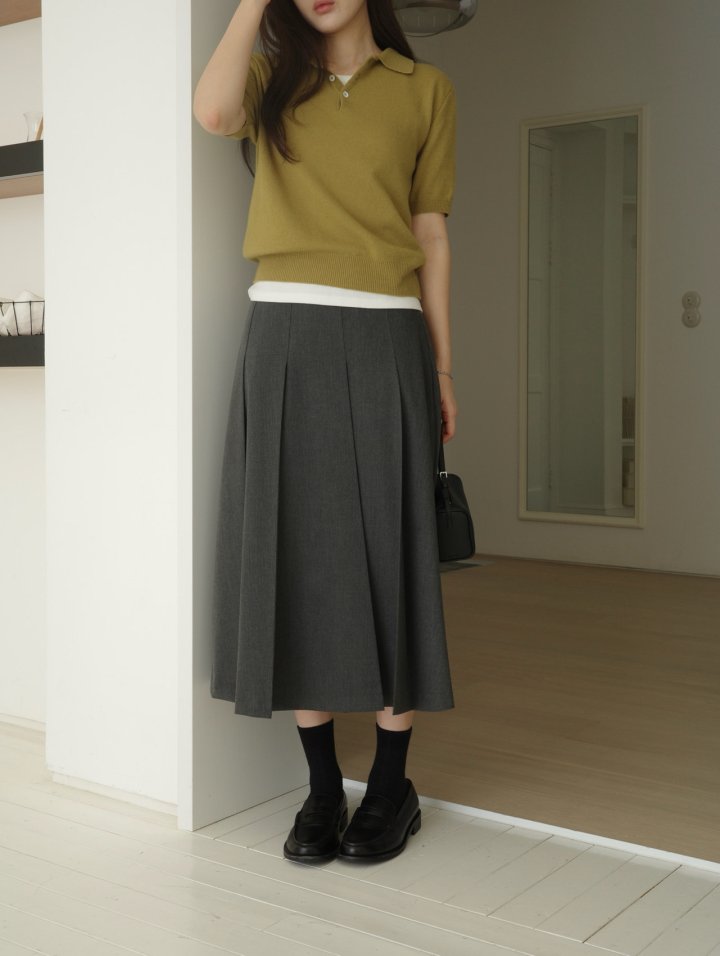 Moani - Korean Women Fashion - #momslook - Half Slub Collar Knit Top - 6