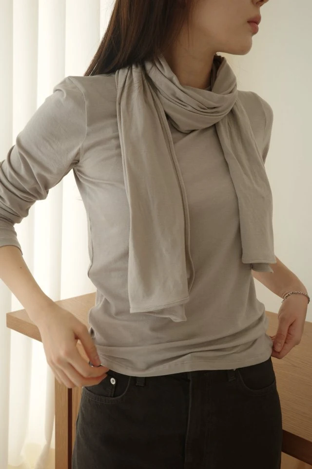 Moani - Korean Women Fashion - #momslook - Muffler Top Set - 5