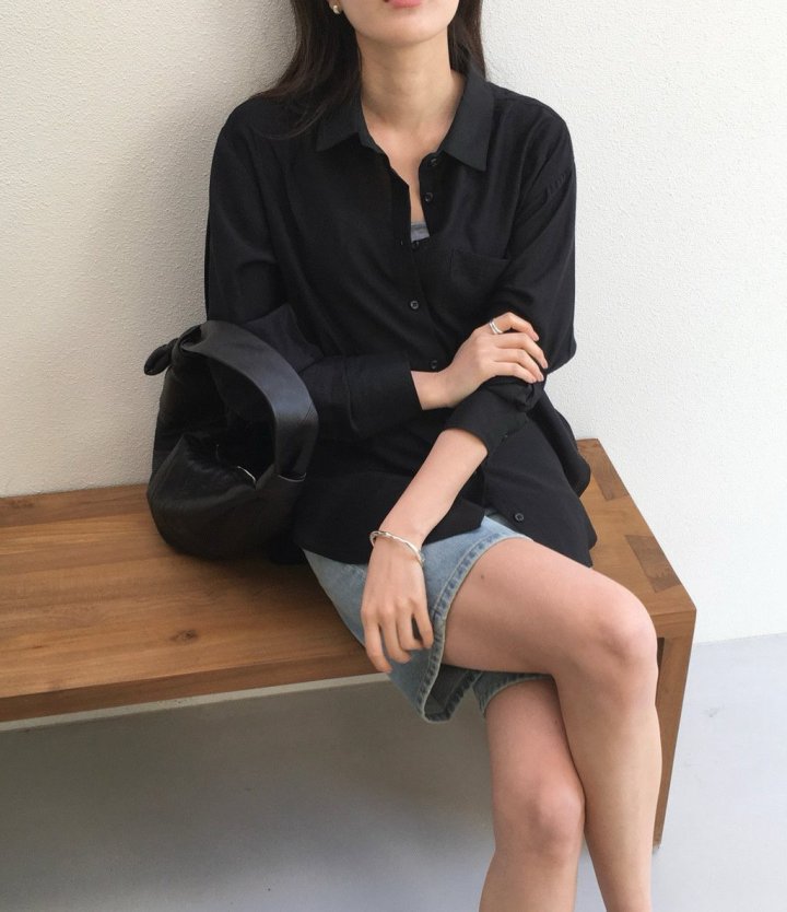 Moani - Korean Women Fashion - #shopsmall - Sheer Loose-Fit Shirt