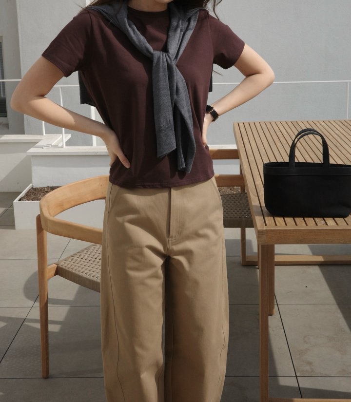 Moani - Korean Women Fashion - #womensfashion - Low Backline Tee - 9