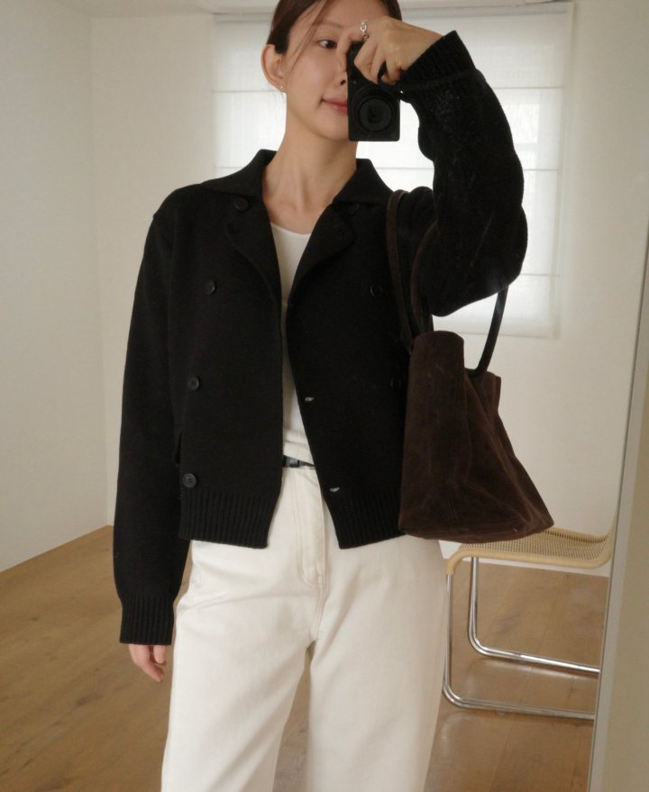 Moani - Korean Women Fashion - #womensfashion - Double Cotton Cardigan