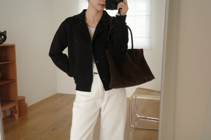 Moani - Korean Women Fashion - #womensfashion - Double Cotton Cardigan - 3