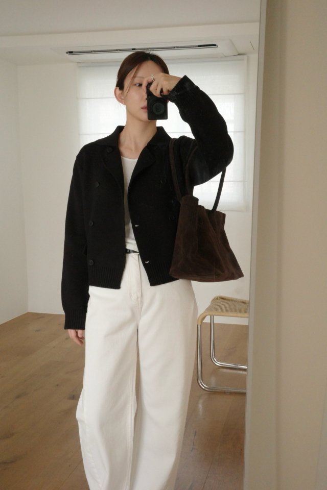Moani - Korean Women Fashion - #womensfashion - Double Cotton Cardigan - 5