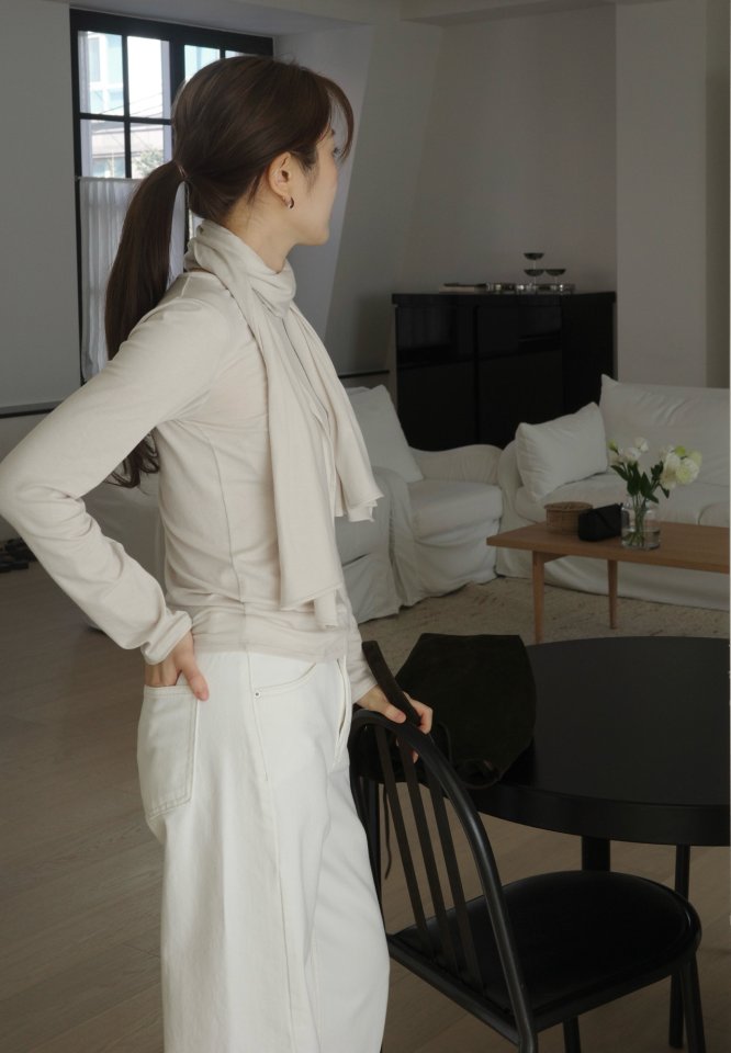 Moani - Korean Women Fashion - #womensfashion - Muffler Top Set - 10