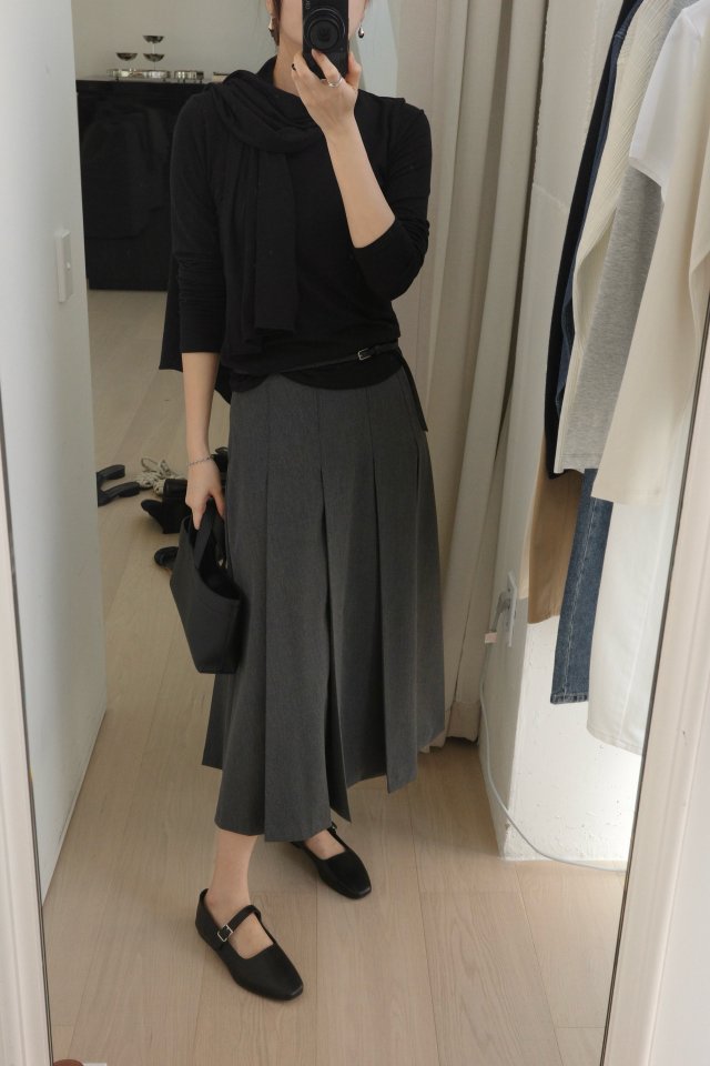 Moani - Korean Women Fashion - #womensfashion - Muffler Top Set - 2