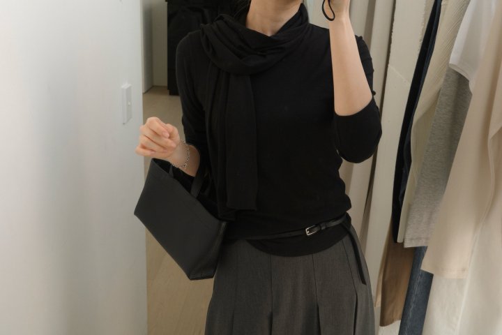 Moani - Korean Women Fashion - #momslook - Muffler Top Set - 4