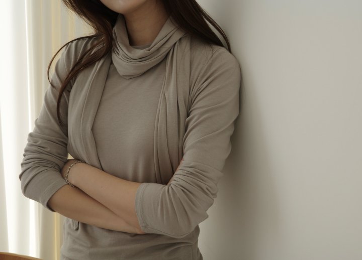 Moani - Korean Women Fashion - #womensfashion - Muffler Top Set - 6