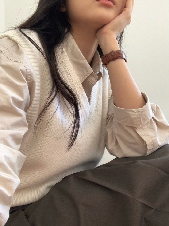 Moani - Korean Women Fashion - #womensfashion - V-Neck Knit Vest - 9