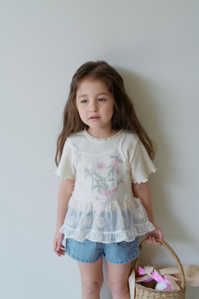Momo Ann - Korean Children Fashion - #childrensboutique - Rose Strap One-piece - 11