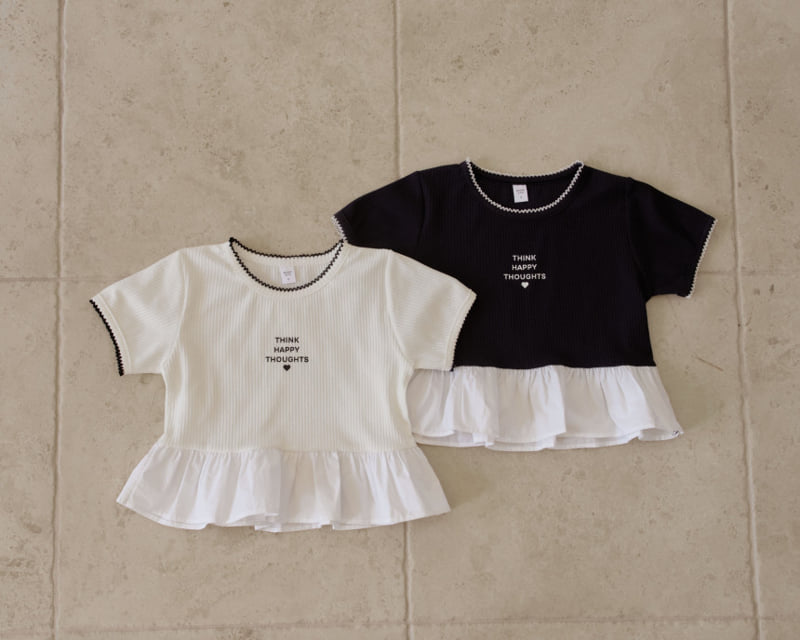 Momo Ann - Korean Children Fashion - #designkidswear - Windy Frill Tee - 5
