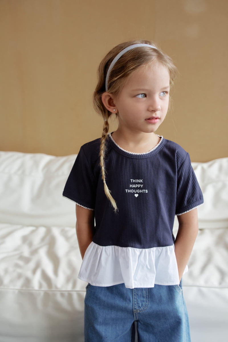 Momo Ann - Korean Children Fashion - #kidsshorts - Windy Frill Tee - 8