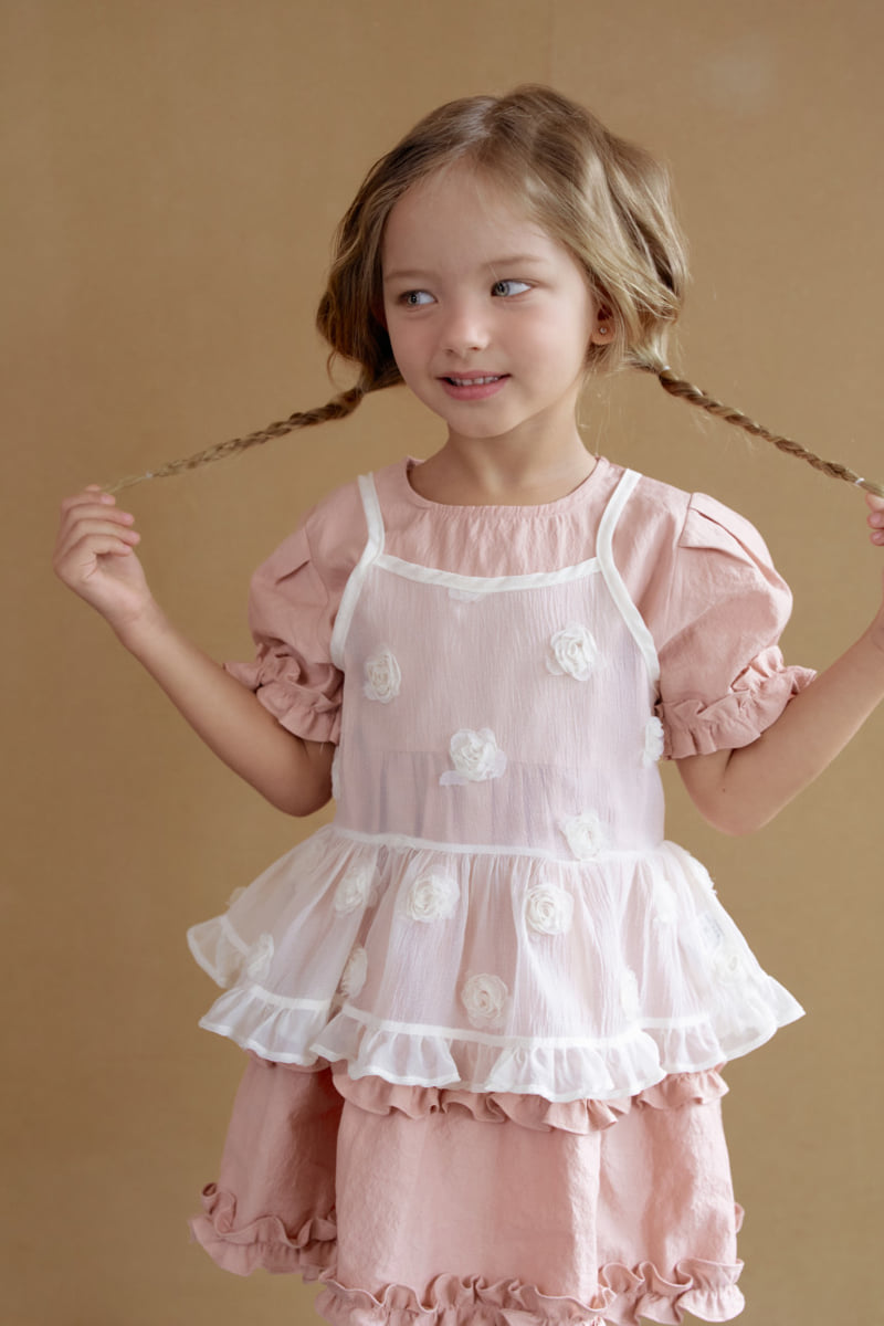Momo Ann - Korean Children Fashion - #prettylittlegirls - Rose Strap One-piece - 6