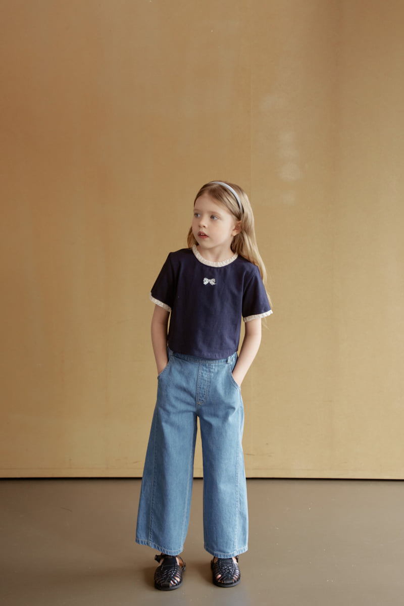 Momo Ann - Korean Children Fashion - #todddlerfashion - Curved Pants - 2