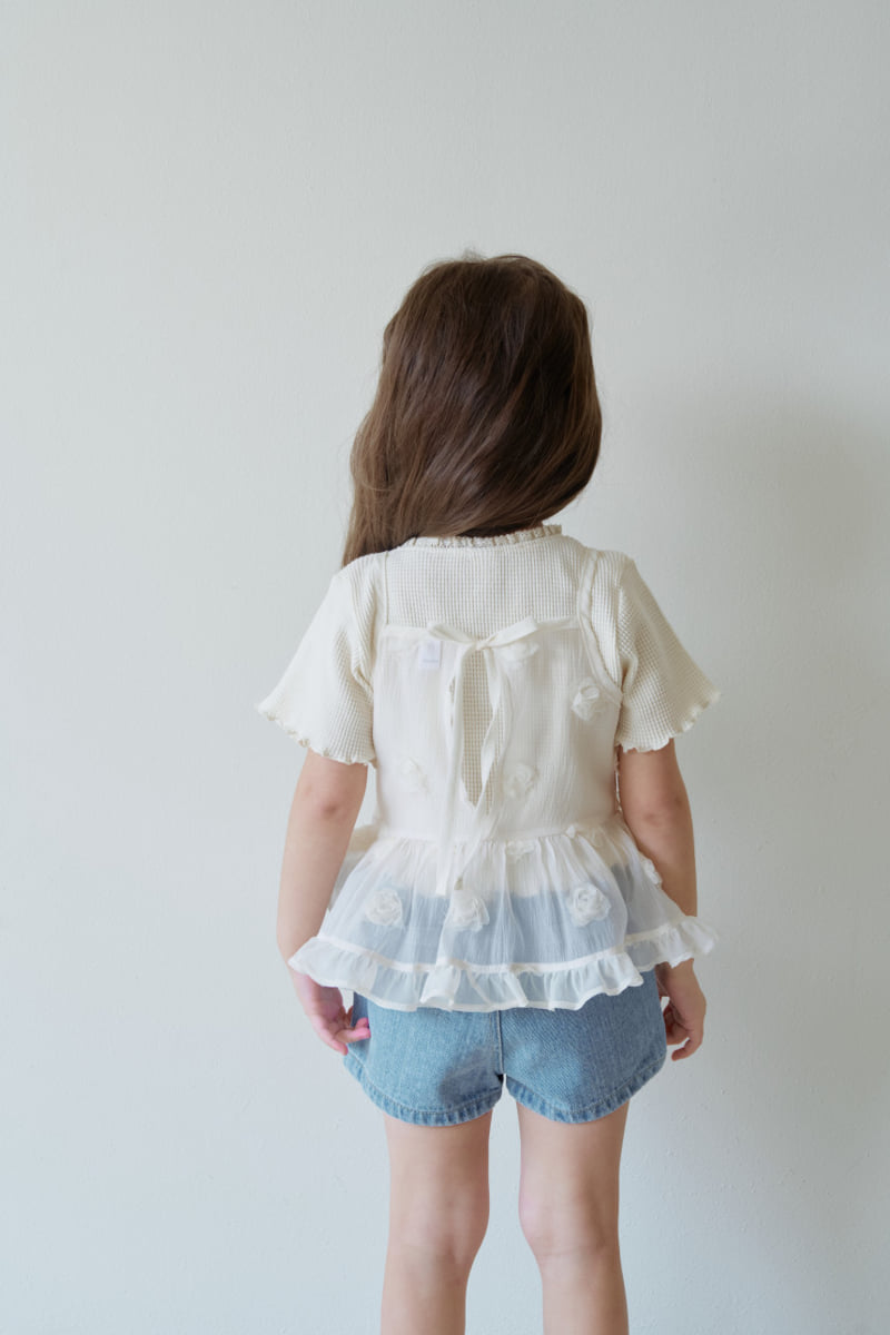 Momo Ann - Korean Children Fashion - #todddlerfashion - Rose Strap One-piece - 7