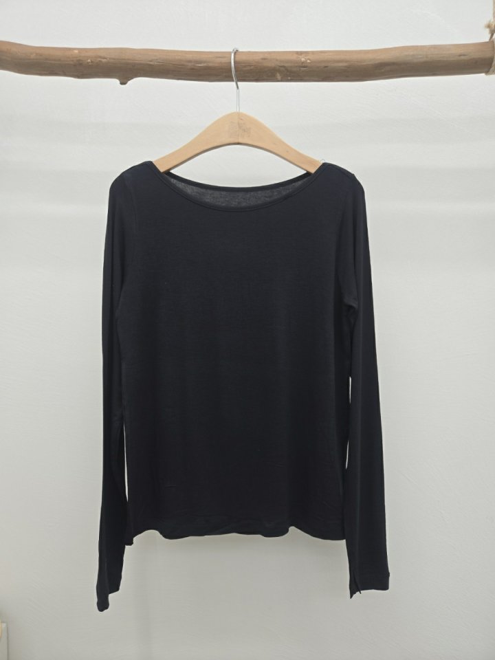 Most - Korean Women Fashion - #momslook - Boat Neck Tee - 2