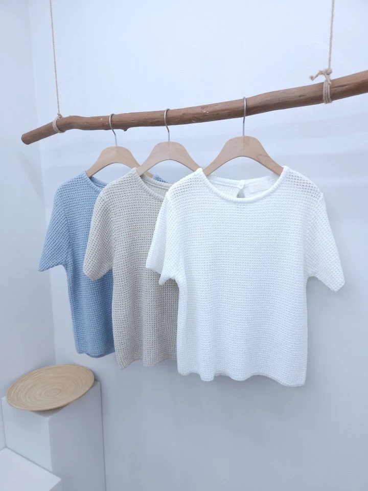 Most - Korean Women Fashion - #momslook - Cami Short Sleeve Knit