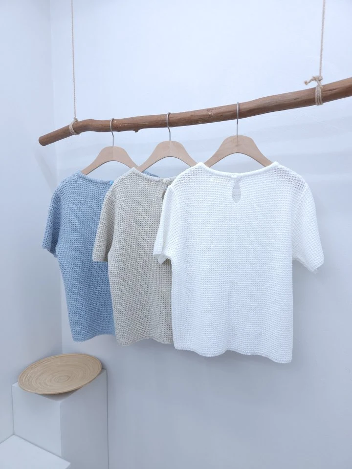 Most - Korean Women Fashion - #momslook - Cami Short Sleeve Knit - 5