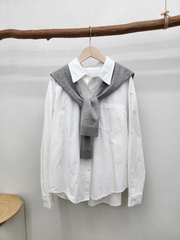 Most - Korean Women Fashion - #romanticstyle - Begin Shirt Set - 2