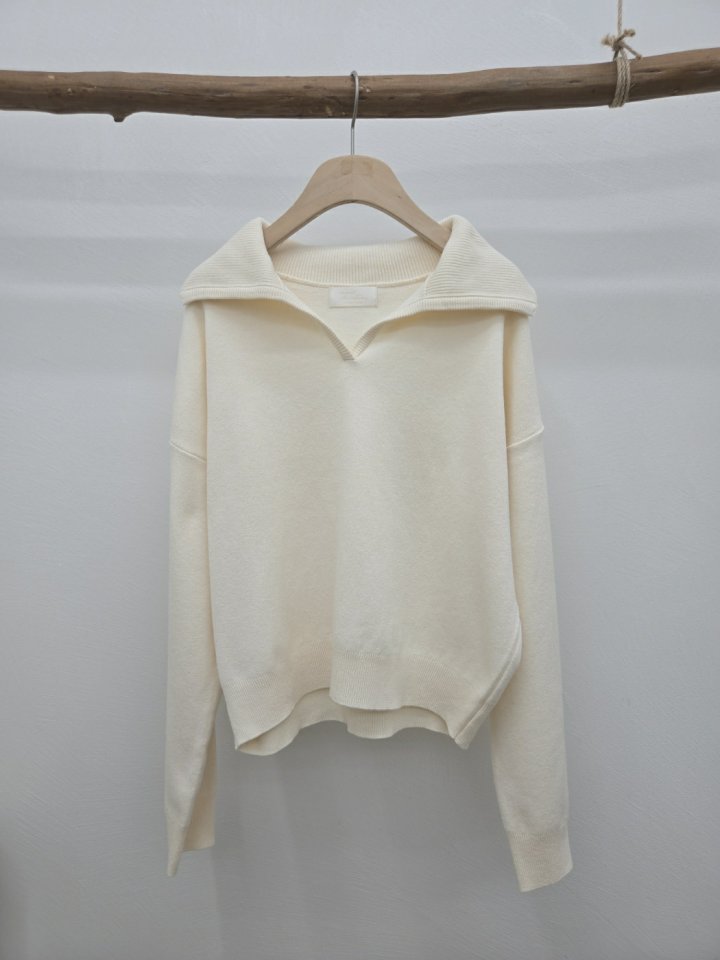 Most - Korean Women Fashion - #momslook - Pulse Collar Knit - 4