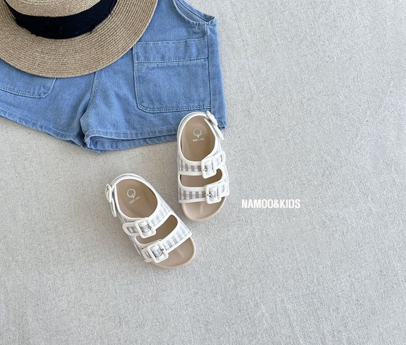 Namoo & Kids - Korean Children Fashion - #Kfashion4kids - Check Birken Sandals - 6