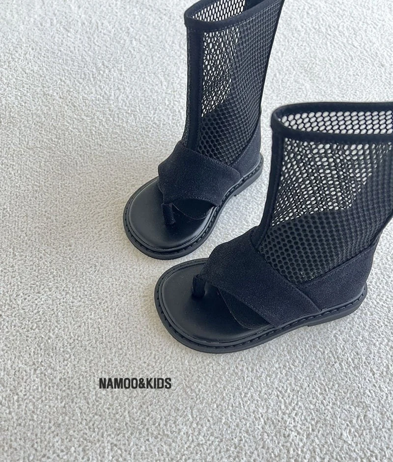 Namoo & Kids - Korean Children Fashion - #Kfashion4kids - Mint Choco Mesh Boots - 3